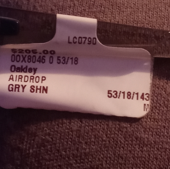 New OAKLEY Eyeglasses AIRDROP OX8046-1457 XL Large 53-18 143 gry - Picture 4 of 4